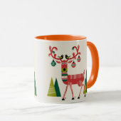 トナカイのクリスマスコーヒーマグ マグカップ (正面右)