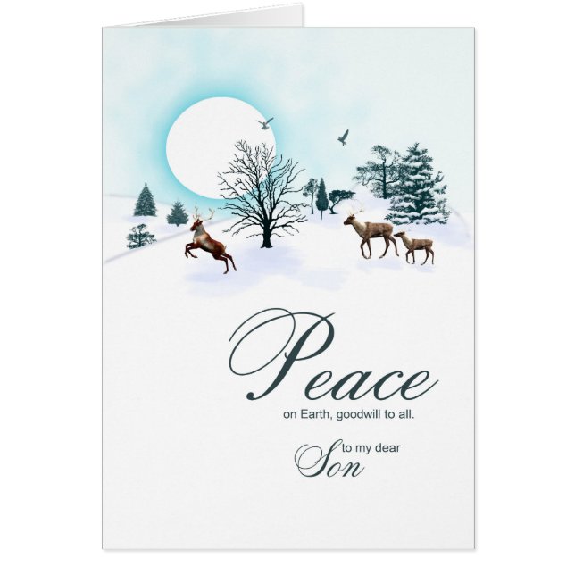 トナカイのクリスマスシーン (正面)