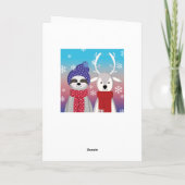 トナカイのクリスマススロース シーズンカード (裏面)