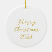 トナカイのクリスマスセラミックオーナメント セラミックオーナメント (裏面)