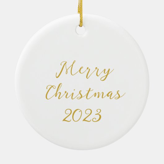 トナカイのクリスマスセラミックオーナメント セラミックオーナメント (裏面)