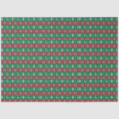 トナカイのクリスマスツリーハートグリーンクリスマス 薄葉紙 (正面)