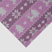 トナカイのクリスマスツリーハート紫のクリスマス 薄葉紙 (詳細)