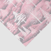 トナカイのクリスマスツリーピンクのパターンクリスマス 薄葉紙 (詳細)