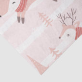 トナカイのクリスマスツリーモダンピンクのクリスマス 薄葉紙 (詳細)