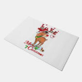 トナカイのクリスマスドアマット ドアマット (アングル)