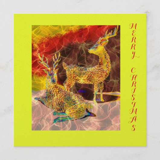 トナカイのクリスマスノート シーズンカード (正面)