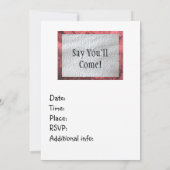 トナカイのクリスマスパーティの招待状 招待状 (裏面)