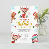トナカイのクリスマスパーティー 招待状 (スタンド正面)