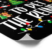 トナカイのクリスマスファミリーを愛撫する可能性が最も高いM ポスター (角)