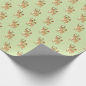 トナカイのクリスマスプレゼント ラッピングペーパー (角)