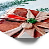 トナカイのクリスマスホリデーポスター ポスター (角)