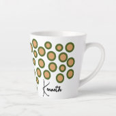 トナカイのクリスマスマグカップと名前 – ラテマグカップ カフェラテマグ (右)