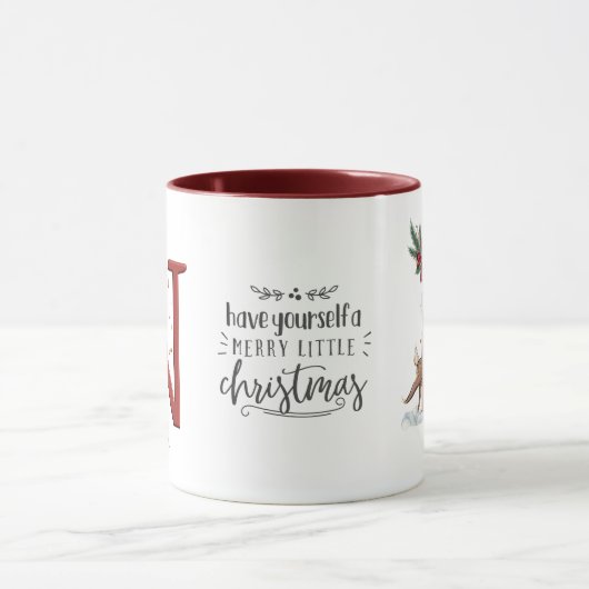 トナカイのクリスマスマグ マグカップ (中央)