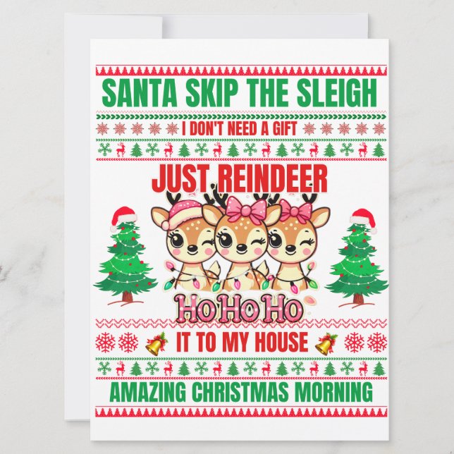 トナカイのクリスマスメリークリスマス (正面)