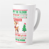 トナカイのクリスマスメリークリスマス カフェラテマグ (右アングル)