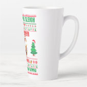 トナカイのクリスマスメリークリスマス カフェラテマグ (右)