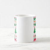 トナカイのクリスマスメリークリスマス コーヒーマグカップ (中央)