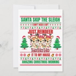 トナカイのクリスマスメリークリスマス シーズンカード