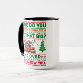 トナカイのクリスマスメリークリスマス マグカップ (正面左)