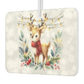 トナカイのクリスマスライトキラキラ カーエアーフレッシュナー (左)