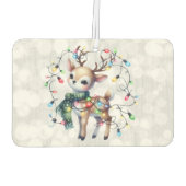 トナカイのクリスマスライトキラキラ カーエアーフレッシュナー (裏面)