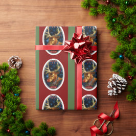 トナカイのクリスマスラッピング紙 ラッピングペーパー