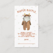 トナカイのクリスマス冬おむつラッフル 名刺 (正面)
