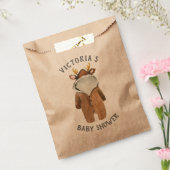トナカイのクリスマス冬の赤ちゃんシャワー フェイバーバッグ (封をした状態)