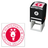 トナカイのクリスマス特別配達 セルフインキングスタンプ (インサイチュ)