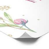 トナカイのクリスマス誕生日写真マイルストーンポスター ポスター (角)