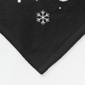 トナカイのクリスマス輸液ナース分隊のステソスコップ フリースブランケット (角)