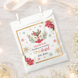 トナカイのクリスマス1st誕生日レッドウィンターディアー フェイバーバッグ