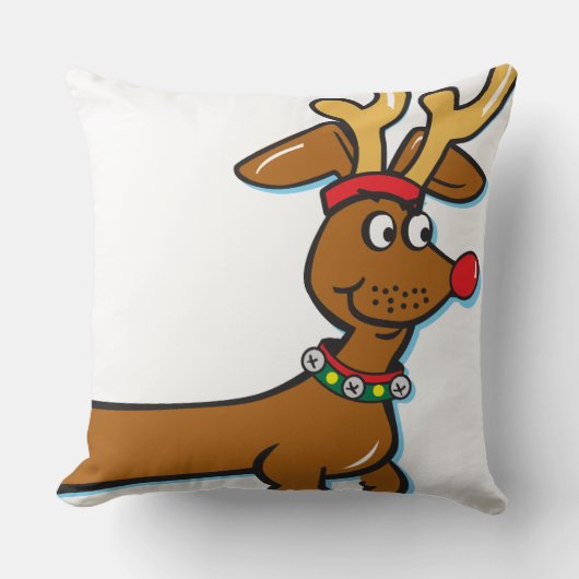 トナカイのクリスマス クッション (正面)