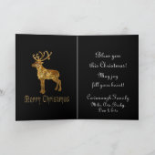 トナカイのクリスマス シーズンカード (内部)