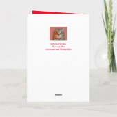 トナカイのクリスマス シーズンカード (裏面)