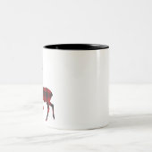 トナカイのクリスマス ツートーンマグカップ (中央)