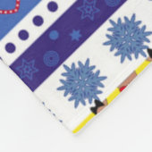 トナカイのクリスマス フリースブランケット (角)