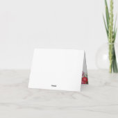 トナカイのクリスマス・ベビーシャワーありがとう サンキューカード (裏面)