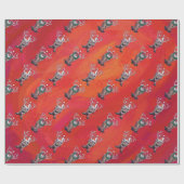 トナカイのクリスマス ラッピングペーパー (フラット)