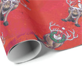 トナカイのクリスマス ラッピングペーパー (ロールコーナー)