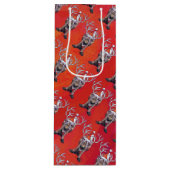 トナカイのクリスマス ワインギフトバッグ (正面)