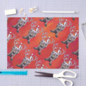 トナカイのクリスマス 薄葉紙 (クラフト)