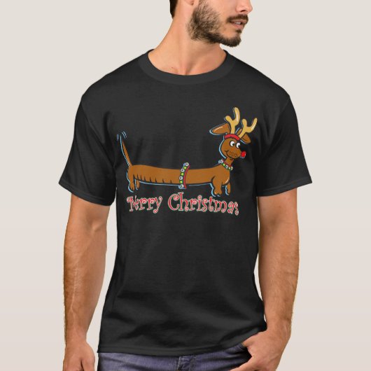 トナカイのクリスマス Tシャツ (正面)