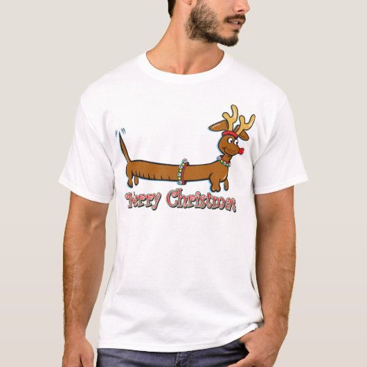 トナカイのクリスマス Tシャツ (正面)
