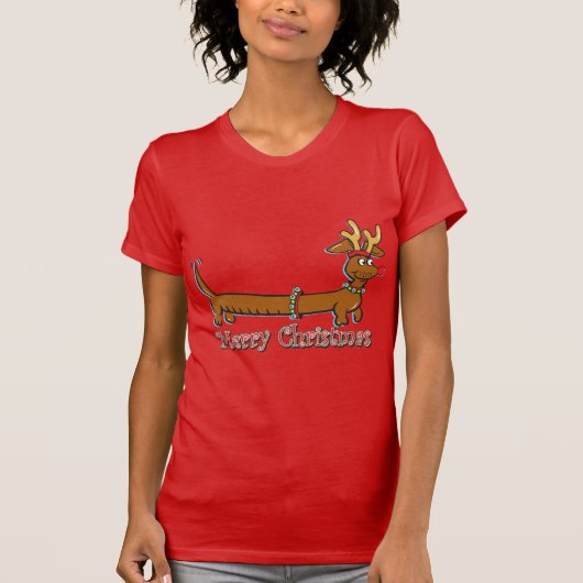 トナカイのクリスマス Tシャツ (正面)
