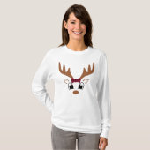 トナカイのクリスマスTシャツ Tシャツ (正面フル)