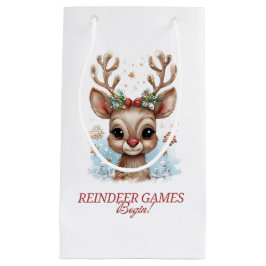 トナカイのゲーム開始!休日抱き枕 スモールペーパーバッグ