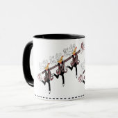 トナカイのコーラスラインマグ マグカップ (正面左)