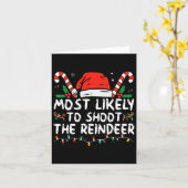 トナカイのサンタ・クリスマスを撮影する可能性が最も高い カード (黄色い花)